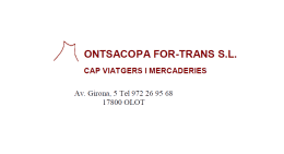 MONTSACOPA FOR TRANS - Autoescuela - Olot