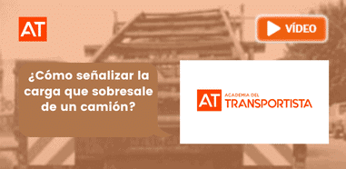 como senalizar la carga que sobresale de un camion