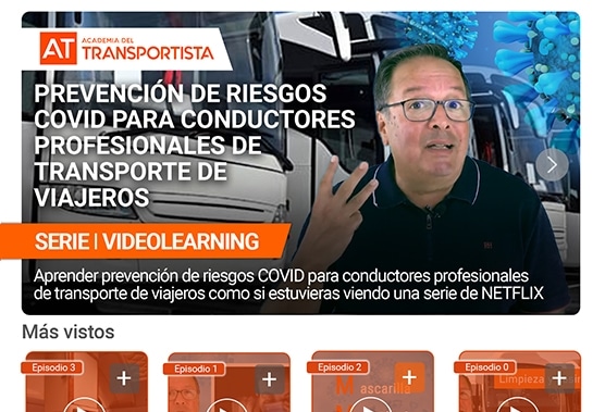 serial tipo netflix prevencion riesgos covid transporte viajeros