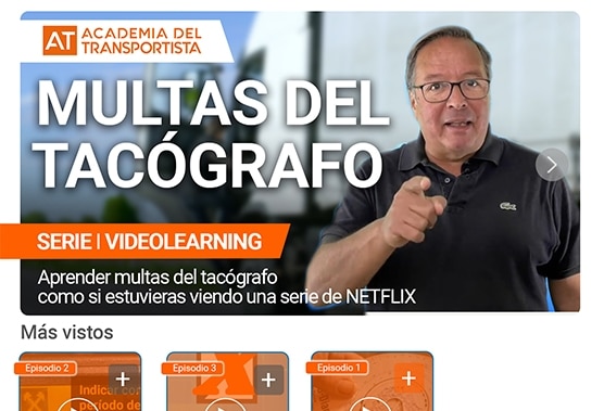 seriales tipo netflix fichas multas tacografo