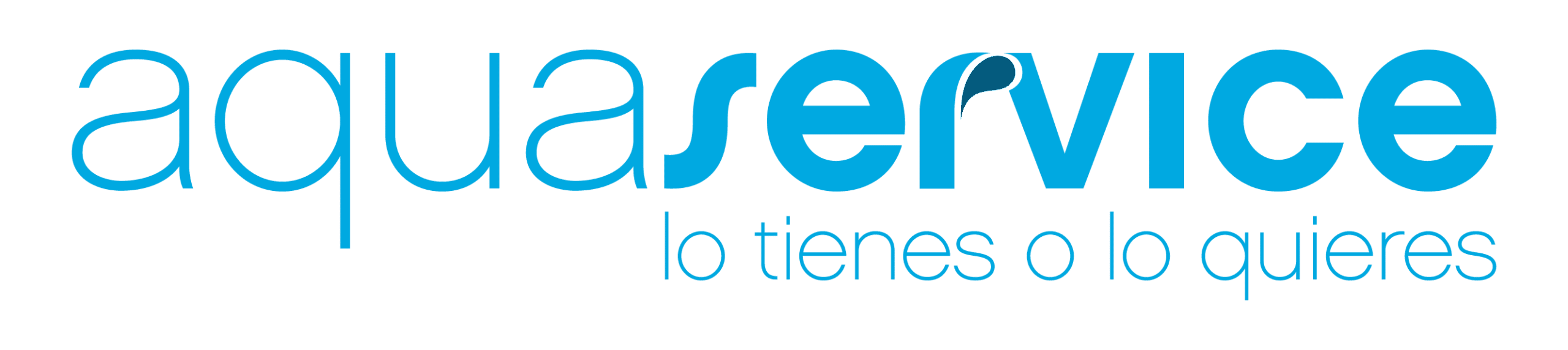 logo Aquaservice azul sin fondo