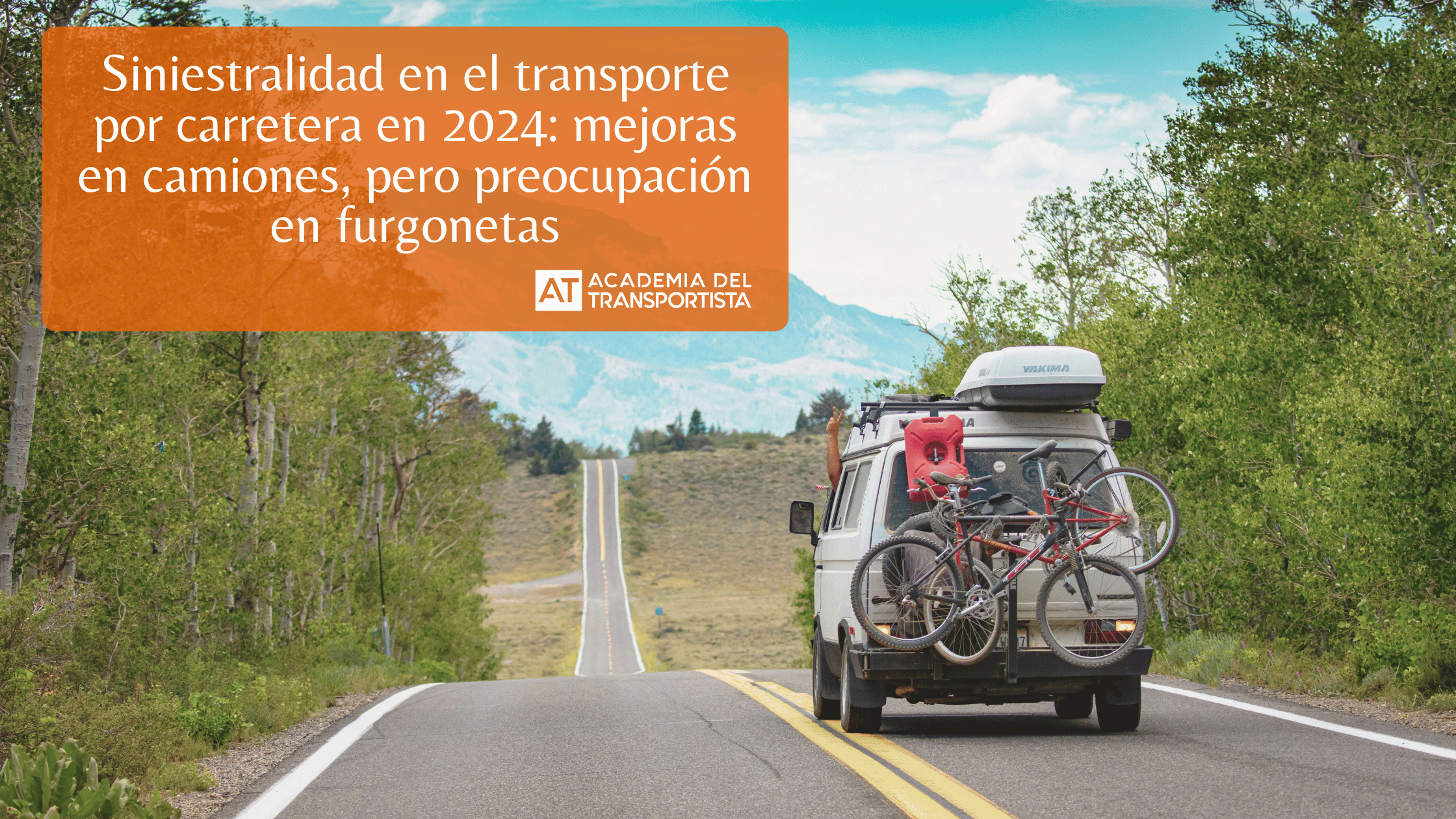 Siniestralidad en el transporte por carretera en 2024 mejoras en camiones, pero preocupación en furgonetas.