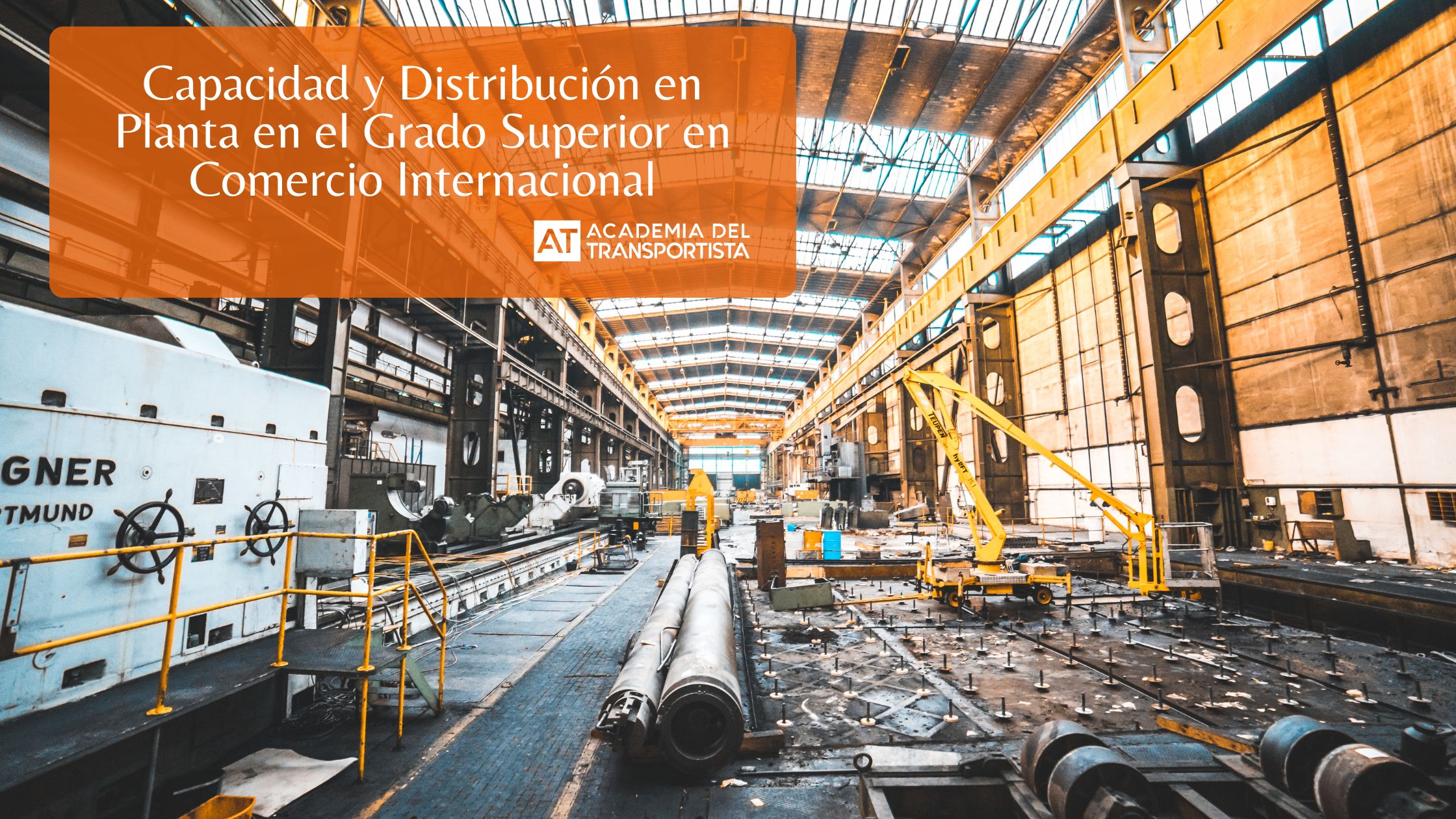 Capacidad y Distribución en Planta en el Grado Superior en Comercio Internacional