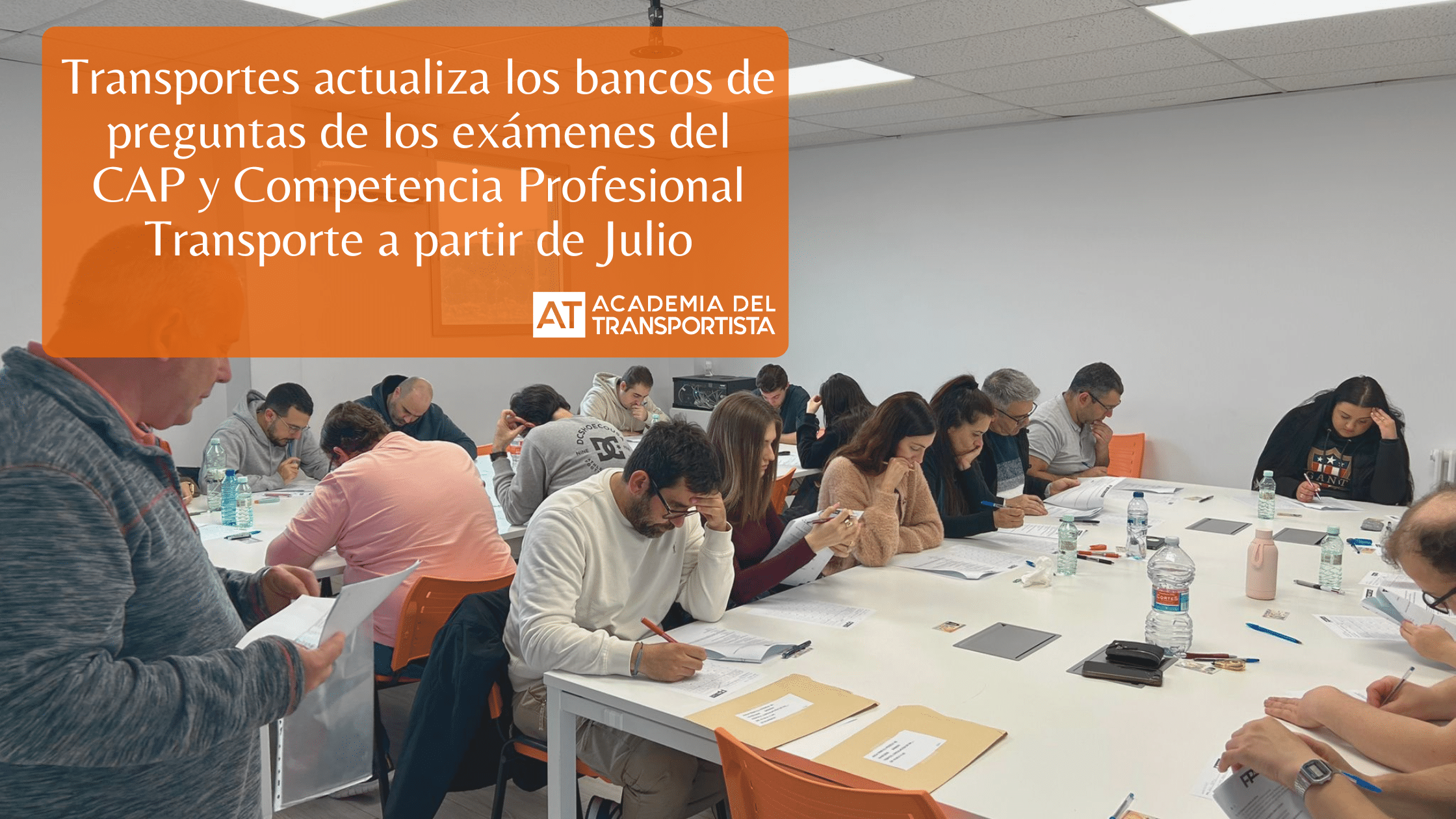Transportes actualiza los bancos de preguntas de los exámenes del CAP y Competencia Profesional Transporte a partir de Julio