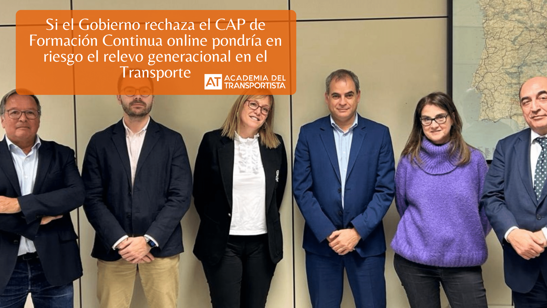 Si el Gobierno rechaza el CAP de Formación Continua online pondría en riesgo el relevo generacional en el Transporte