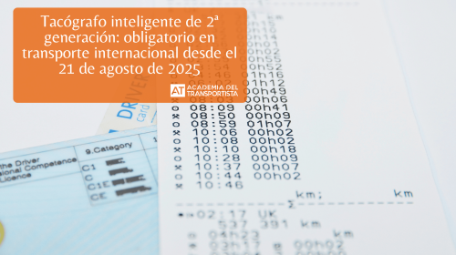 Tacógrafo inteligente de 2ª generación obligatorio en transporte internacional desde el 21 de agosto de 2025